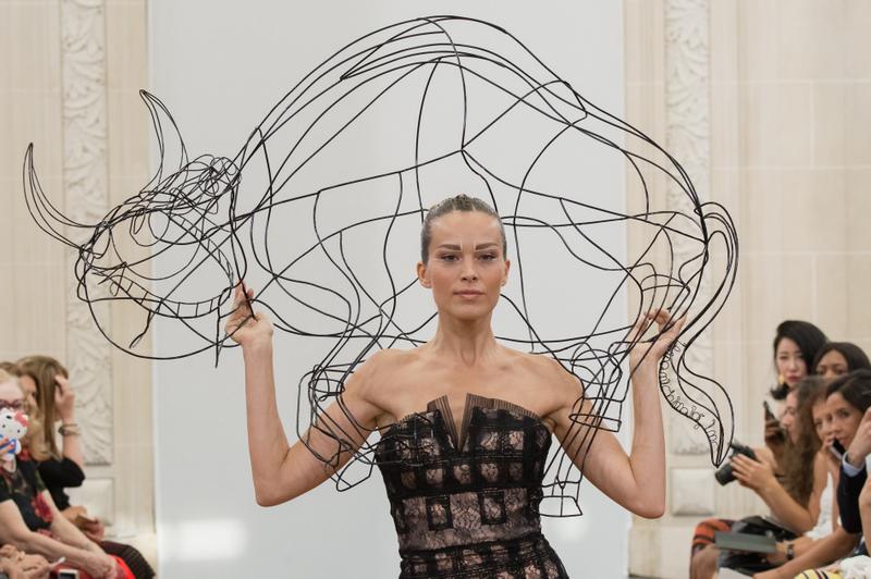 Illustration for article titled Some Cool Face Accessories From Paris Couture Week